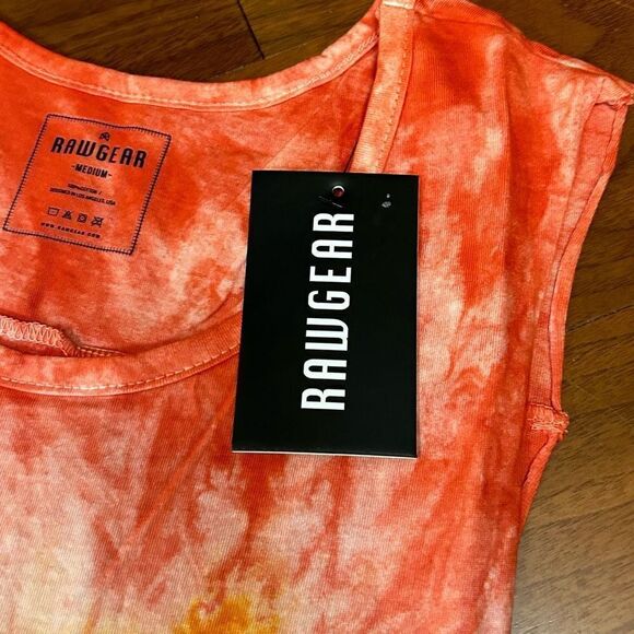 Raw Gear NWT men's orange/yellow tank in‎ medium RG331 - Picture 8 of 9